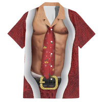 Christmas Costume Hawaiian Shirt Muscle Santa - Wonder Print Shop