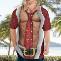 Christmas Costume Hawaiian Shirt Muscle Santa - Wonder Print Shop