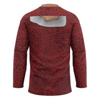 Christmas Costume Hockey Jersey Muscle Santa - Wonder Print Shop