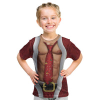 Christmas Costume Kid T Shirt Muscle Santa - Wonder Print Shop