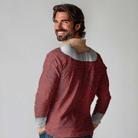 Christmas Costume Long Sleeve Polo Shirt Muscle Santa - Wonder Print Shop