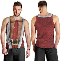 Christmas Costume Men Tank Top Muscle Santa - Wonder Print Shop