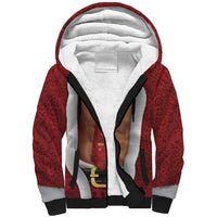 Christmas Costume Sherpa Hoodie Muscle Santa - Wonder Print Shop