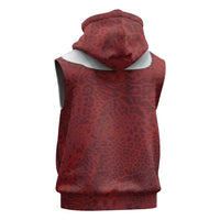 Christmas Costume Sleeveless Hoodie Muscle Santa - Wonder Print Shop