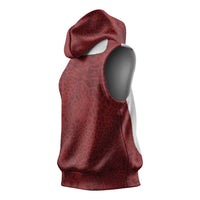 Christmas Costume Sleeveless Hoodie Muscle Santa - Wonder Print Shop