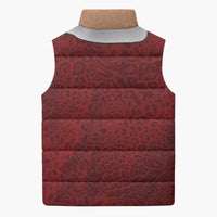 Christmas Costume Sleeveless Puffer Jacket Muscle Santa - Wonder Print Shop