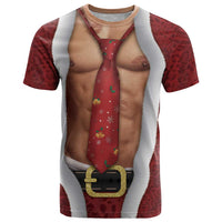 Christmas Costume T Shirt Muscle Santa - Wonder Print Shop