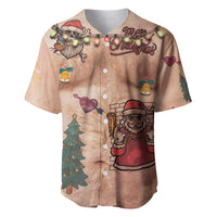 Christmas Costume Baseball Jersey Funny Hairy Body Xmas Tattoo - Wonder Print Shop
