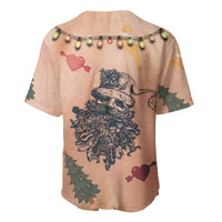 Christmas Costume Baseball Jersey Funny Hairy Body Xmas Tattoo - Wonder Print Shop