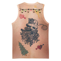 Christmas Costume Basketball Jersey Funny Hairy Body Xmas Tattoo - Wonder Print Shop