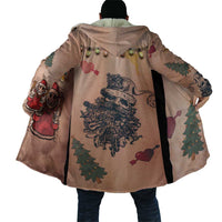 Christmas Costume Cloak Funny Hairy Body Xmas Tattoo - Wonder Print Shop