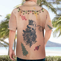 Christmas Costume Hawaiian Shirt Funny Hairy Body Xmas Tattoo - Wonder Print Shop