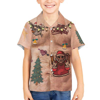 Christmas Costume Kid Hawaiian Shirt Funny Hairy Body Xmas Tattoo - Wonder Print Shop