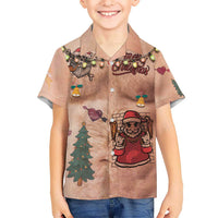 Christmas Costume Kid Hawaiian Shirt Funny Hairy Body Xmas Tattoo - Wonder Print Shop