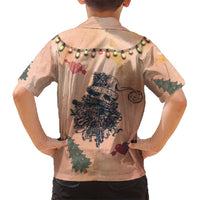 Christmas Costume Kid Hawaiian Shirt Funny Hairy Body Xmas Tattoo - Wonder Print Shop