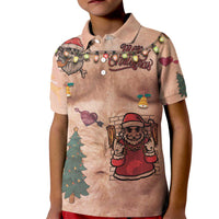 Christmas Costume Kid Polo Shirt Funny Hairy Body Xmas Tattoo - Wonder Print Shop