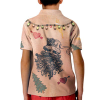 Christmas Costume Kid Polo Shirt Funny Hairy Body Xmas Tattoo - Wonder Print Shop