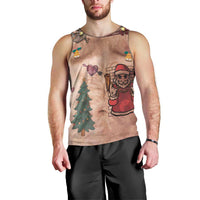 Christmas Costume Men Tank Top Funny Hairy Body Xmas Tattoo - Wonder Print Shop