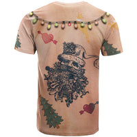 Christmas Costume T Shirt Funny Hairy Body Xmas Tattoo - Wonder Print Shop