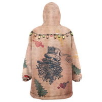 Christmas Costume Wearable Blanket Hoodie Funny Hairy Body Xmas Tattoo - Wonder Print Shop
