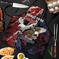 Polish American Heritage Month Apron Eagle With Grunge Style - Wonder Print Shop