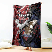 Polish American Heritage Month Blanket Eagle With Grunge Style - Wonder Print Shop