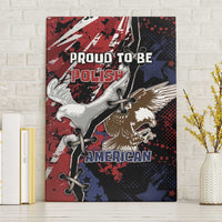 Polish American Heritage Month Canvas Wall Art Eagle With Grunge Style - Wonder Print Shop