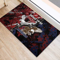 Polish American Heritage Month Rubber Doormat Eagle With Grunge Style - Wonder Print Shop