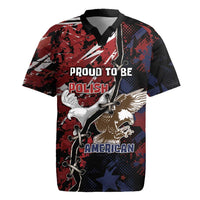 Personalized Polish American Heritage Month Rugby Jersey Eagle With Grunge Style - Wonder Print Shop