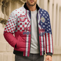 Personalized Polish American Heritage Month Bomber Puffer Jacket Unique Style - Wonder Print Shop