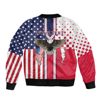 Personalized Polish American Heritage Month Sleeve Zip Bomber Jacket Unique Style - Wonder Print Shop