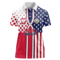 Personalized Polish American Heritage Month Women Polo Shirt Unique Style - Wonder Print Shop