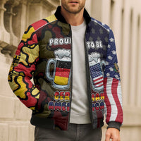 Personalized Germany American Heritage Month Bomber Puffer Jacket Beer Funny Style - Wonder Print Shop