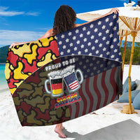 Germany American Heritage Month Sarong Beer Funny Style - Wonder Print Shop