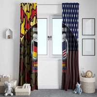 Germany American Heritage Month Window Curtain Beer Funny Style - Wonder Print Shop