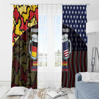 Germany American Heritage Month Window Curtain Beer Funny Style - Wonder Print Shop