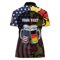 Personalized Germany American Heritage Month Women Polo Shirt Beer Funny Style - Wonder Print Shop