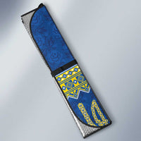 Ukraine Vyshyvanka Motif Auto Sun Shade Ukrainian Coat Of Arms Rose Patterns - Wonder Print Shop