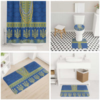 Ukraine Vyshyvanka Motif Bathroom Set Ukrainian Coat Of Arms Rose Patterns - Wonder Print Shop