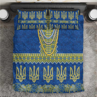 Ukraine Vyshyvanka Motif Bedding Set Ukrainian Coat Of Arms Rose Patterns - Wonder Print Shop