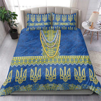 Ukraine Vyshyvanka Motif Bedding Set Ukrainian Coat Of Arms Rose Patterns - Wonder Print Shop