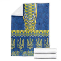 Ukraine Vyshyvanka Motif Blanket Ukrainian Coat Of Arms Rose Patterns - Wonder Print Shop