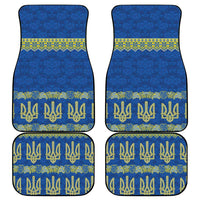 Ukraine Vyshyvanka Motif Car Mats Ukrainian Coat Of Arms Rose Patterns - Wonder Print Shop