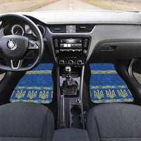 Ukraine Vyshyvanka Motif Car Mats Ukrainian Coat Of Arms Rose Patterns - Wonder Print Shop