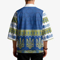 Ukraine Vyshyvanka Motif Kimono Ukrainian Coat Of Arms Rose Patterns - Wonder Print Shop
