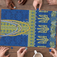 Ukraine Vyshyvanka Motif Puzzle Ukrainian Coat Of Arms Rose Patterns - Wonder Print Shop