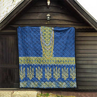 Ukraine Vyshyvanka Motif Quilt Ukrainian Coat Of Arms Rose Patterns - Wonder Print Shop