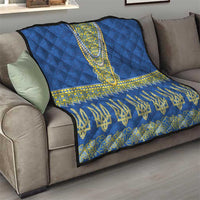 Ukraine Vyshyvanka Motif Quilt Ukrainian Coat Of Arms Rose Patterns - Wonder Print Shop