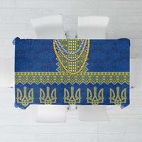 Ukraine Vyshyvanka Motif Tablecloth Ukrainian Coat Of Arms Rose Patterns - Wonder Print Shop