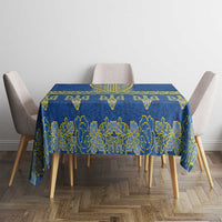 Ukraine Vyshyvanka Motif Tablecloth Ukrainian Coat Of Arms Rose Patterns - Wonder Print Shop